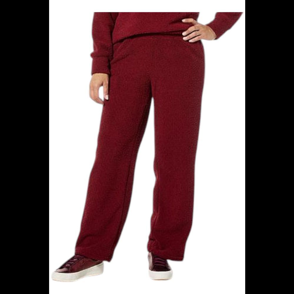 Comfort Code Women's Marshmallow Knit Pull-On Pant Maroon - Regular